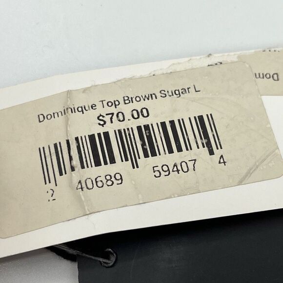 Joues De Sable Dominique Bikini Top Sz L Brown Sugar Swimwear - Picture 4 of 10